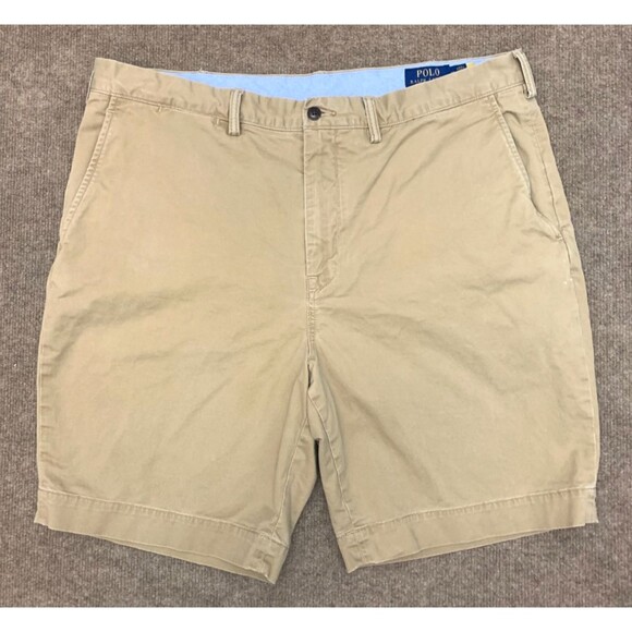 Polo Ralph Lauren Shorts Mens 38 Classic Fit Stretch Chino Pre-Washed Preppy - Picture 1 of 9